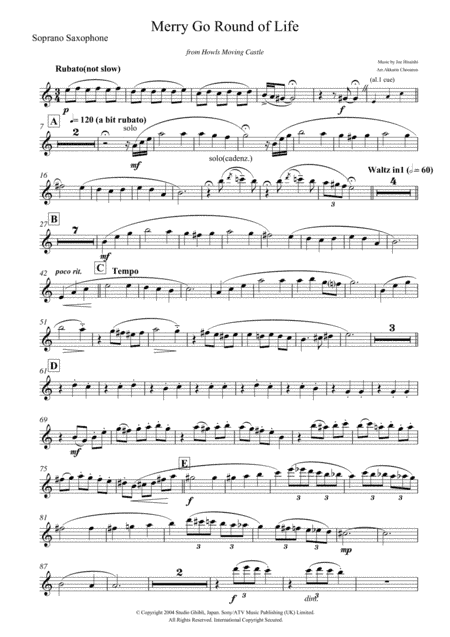 Merry-go-round Of Life (arr. Akkarin Chooarun)