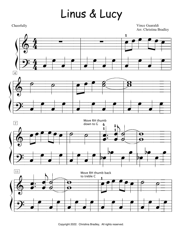 Linus And Lucy (arr. Christina Bradley)