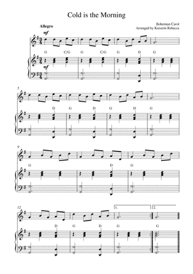 Cold is the Morning (arr. Kaiserin Rebecca)