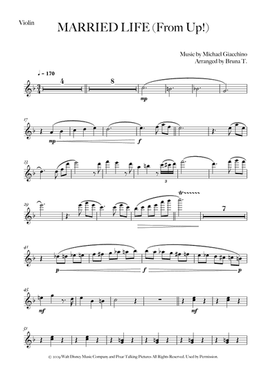 Married Life (arr. Bruna T.)