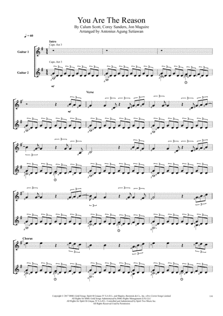 You Are The Reason (arr. Antonius Agung Setiawan)