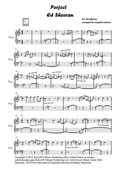 Perfect (arr. by ezequiel)