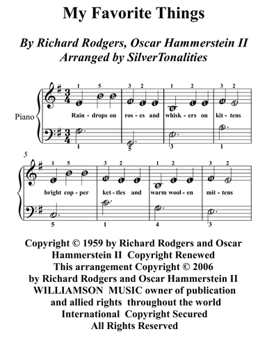 My Favorite Things (arr. SilverTonalities)