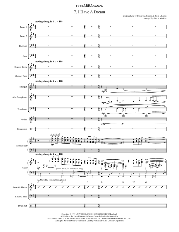 I Have A Dream (arr. David Maddux)
