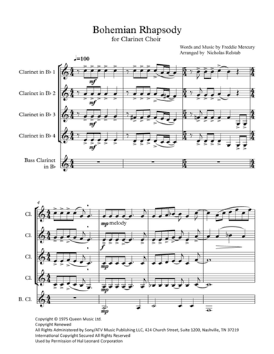 Bohemian Rhapsody (arr. Nicholas Relstab)