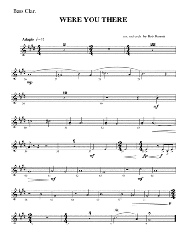 WERE YOU THERE (arr. Bob Barrett)