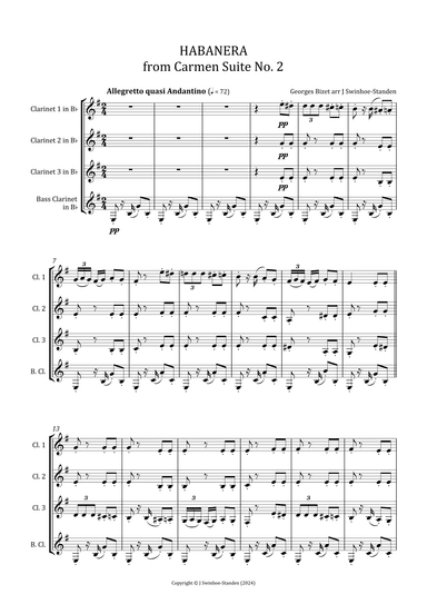 Habanera from Carmen Suite No. 2 (arr. J Swinhoe-Standen)