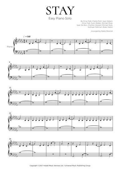 Stay (arr. Pedro Merendi)
