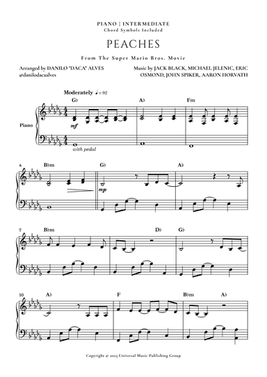 Peaches (arr. Danilo "Daca" Alves)