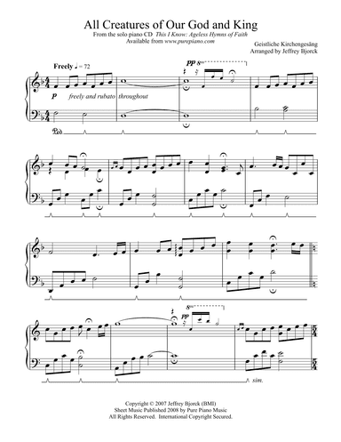 All Creatures of Our God and King (arr. Jeff Bjorck)