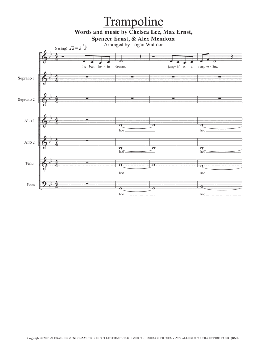 Trampoline (arr. Logan Widmor)