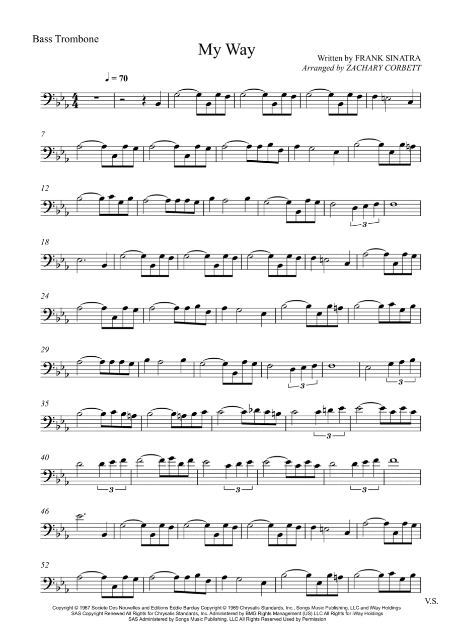 My Way (arr. Zachary Corbett)