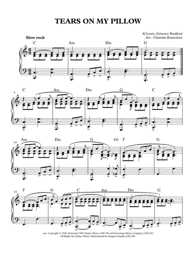 Tears On My Pillow (arr. Christian Bennedsen)