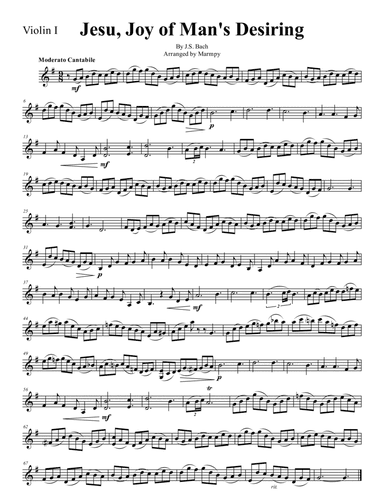 Jesu, Joy of Man's Desiring - J.S. Bach (arranged for String Trio) (arr. Marmpy)