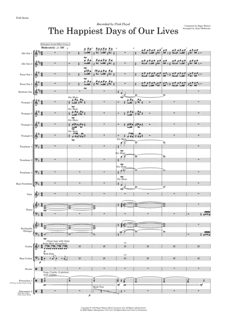 The Happiest Days Of Our Lives (arr. Daryl McKenzie)