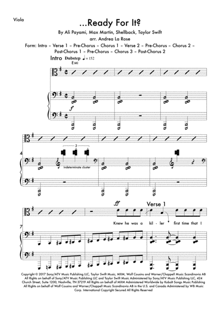 ...ready For It? (arr. Andrea La Rose)