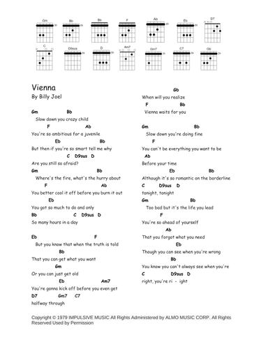 Vienna (arr. Sarah Adams)