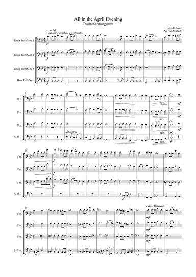 All in the April Evening (arr. Ivan Michaels)