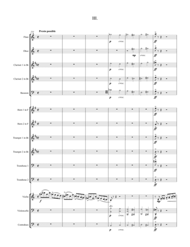 Suite for Violin and Chamber Orchestra Movement 3