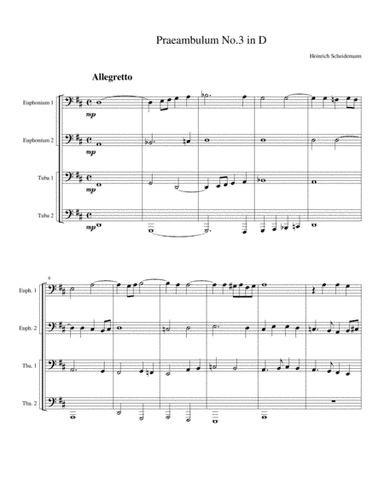 Four Praeambulums (arr. Kenneth D. Friedrich)