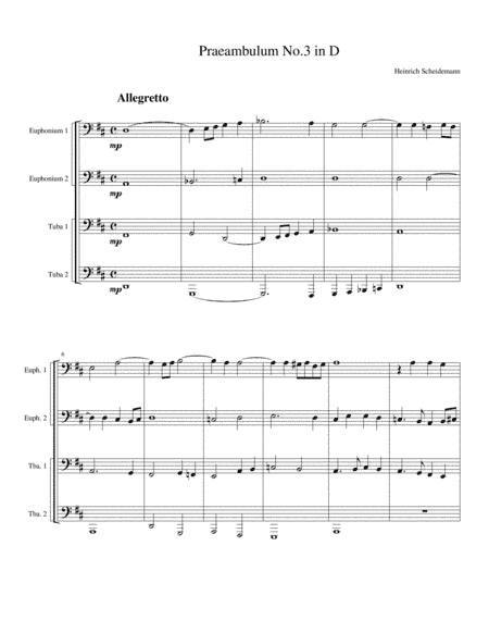 Four Praeambulums (arr. Kenneth D. Friedrich)