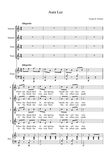 Aura Lee (arr. Alex Nunes Rodrigues)