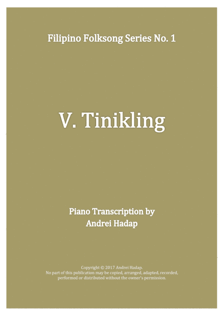 Tinikling - arranged for Piano Solo (arr. Andrei Hadap)