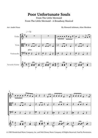 Poor Unfortunate Souls (arr. André Nusa)