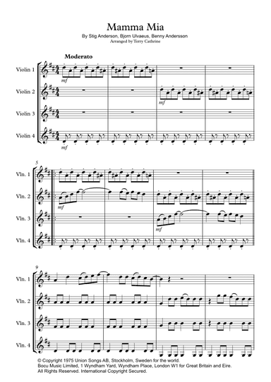 Mamma Mia (arr. Terry Cathrine)