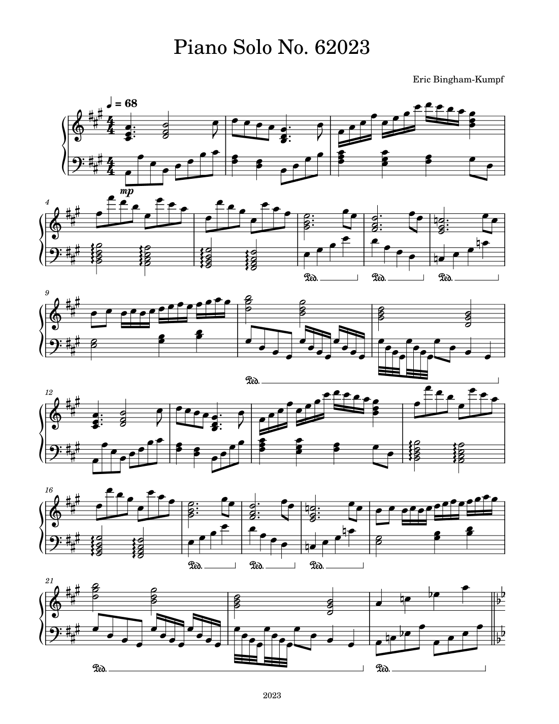 Piano Solo No.  62023