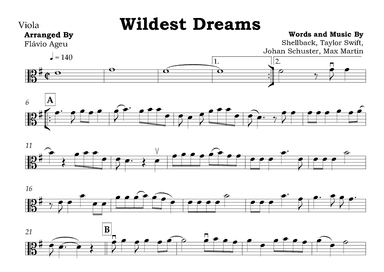 Wildest Dreams (arr. Flávio Ageu)