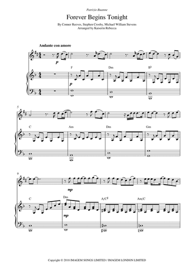Forever Begins Tonight (arr. Kaiserin Rebecca)