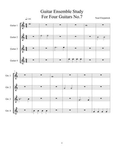 Guitar Ensemble Study No.7