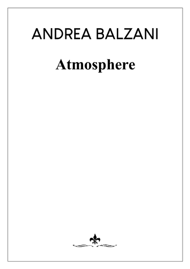 Atmosphere [PIANO SCORE] (foglio album)