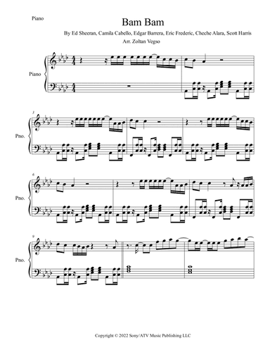 Bam Bam (arr. Zoltan Vegso)
