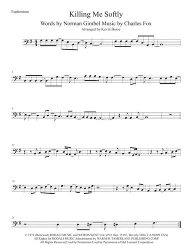 Killing Me Softly With His Song (arr. Kevin Busse)