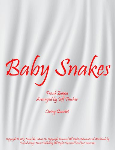 Baby Snakes (arr. Jeff Tincher)