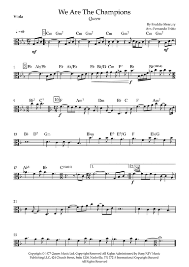 We Are The Champions (arr. Fernando Britto)