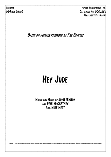 Hey Jude (arr. Mike West)
