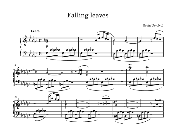 Falling leaves