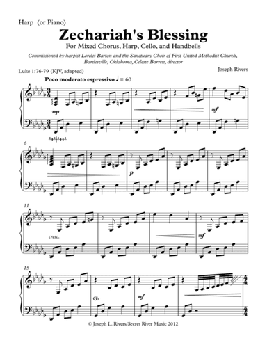 Zechariah's Blessing Harp Part