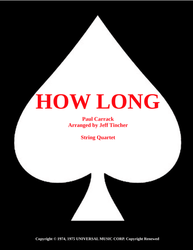 How Long (arr. Jeff Tincher)