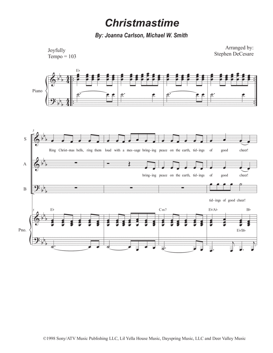 Christmastime (arr. Stephen DeCesare)