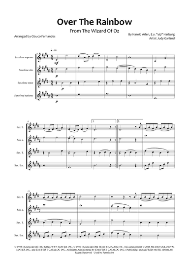 Over The Rainbow (arr. Glauco Fernandes)