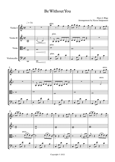 Be Without You (arr. Nyssa Sanguansri)