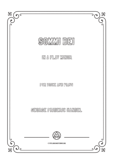Handel-Sommi Dei in a flat minor,for Voice and Piano (arr. MSM)