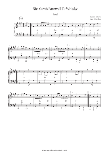 Niel Gow's Farewell To Whisky (arr. Julia Gordon)