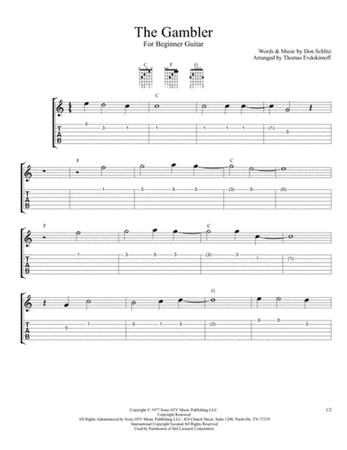 The Gambler (arr. Thomas Evdokimoff)