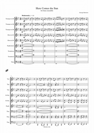 Here Comes The Sun (arr. Rhydian Lake)