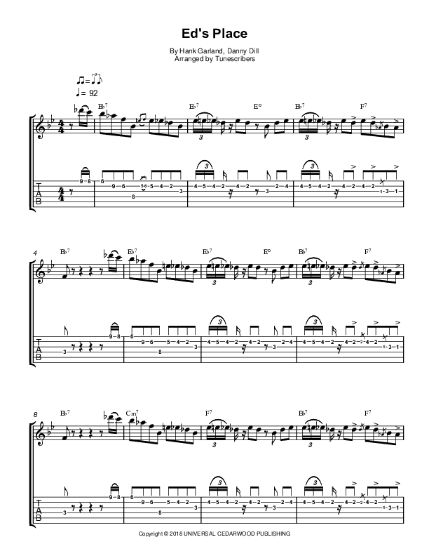 Ed's Place (arr. Tunescribers)